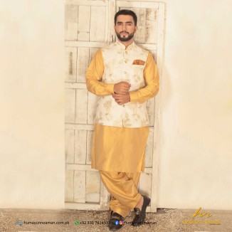 Cream Maysuri Embroidered Waistcoat