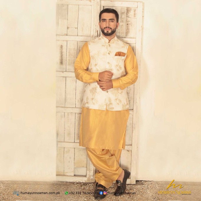 Cream Maysuri Embroidered Waistcoat