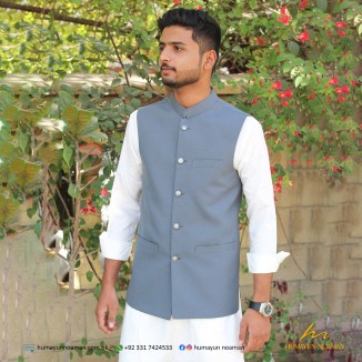 Grey Suiting Fabric Waistcoat