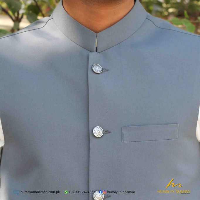 Grey Suiting Fabric Waistcoat