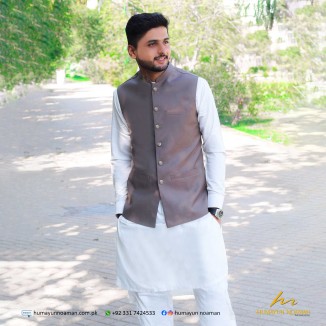 Chocolate Brown Suiting Fabric Waistcoat