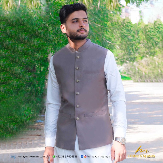 Chocolate Brown Suiting Fabric Waistcoat