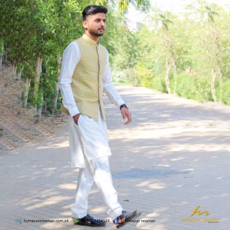 Multi Color Banarsi Fabric Waistcoat