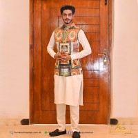 Digital Print Multi Color Waistcoat